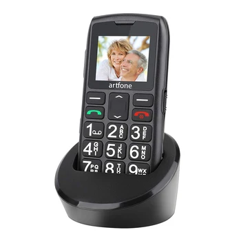 

Big Button Mobile Phone for Elderly, artfone C1 Senior Mobile Phone With SOS Button | Talking Number | 1400mAh Battery(2G)