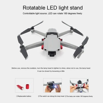 

Replacement Parts Battery Powered Drop Resistance Night Flight Lamp Kit Easy Install Led Headlamp Extended For Mavic Air 2