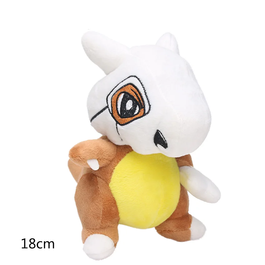 Pokemon плюшевые игрушки Gengar Phanpy Poliwag Cyndaquil Chikorita Totodile Mudkip животные плюшевые мягкие игрушки для детей Рождество - Цвет: Cubone