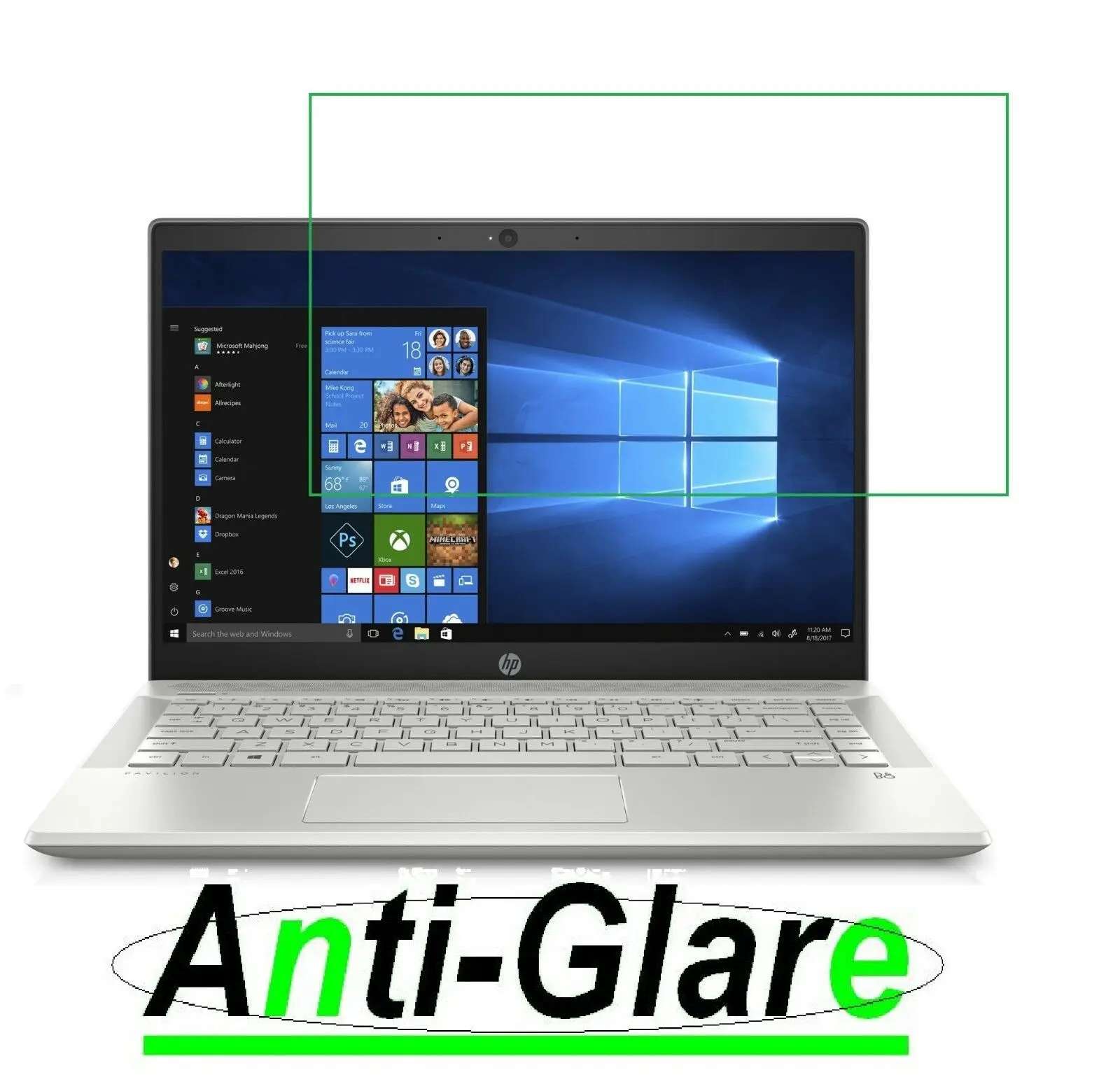 2 шт. Антибликовая Защитная пленка для экрана 14 &quotHP Pavilion (Non Touch) Micro Edge Screen| |