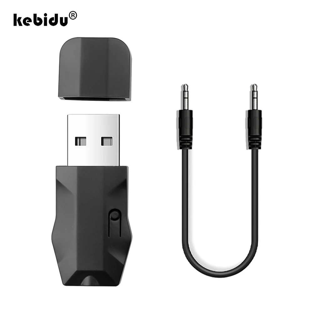 USB Bluetooth передатчик приемник AUX беспроводной автомобильный аудио адаптер V5.0 для Android/IOS мобильного телефона 3,5 мм разъем