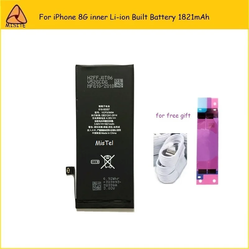 10 шт./лот протестированная батарея для телефона для iPhone 11Pro Max XSM XR XS X Ten 8 8P 8G Внутренняя литий-ионная Встроенная задняя крышка корпуса