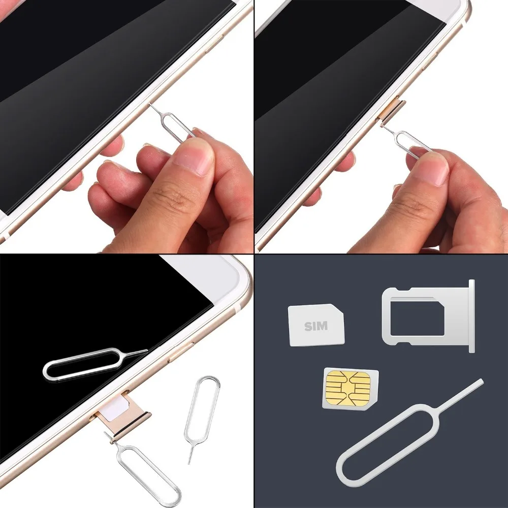 10 шт. держатель для извлечения лотка sim-карты извлекать Pin Ключ адаптер для прибора для Apple iPhone 7 Plus samsung Xiaomi The Sims 4 аксессуары из нержавеющей стали