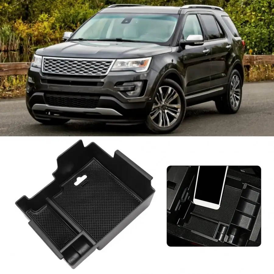 Подходит для Ford Explorer 2011 2012 2013 Органайзер держатель центральной консоли ящик для хранения лоток