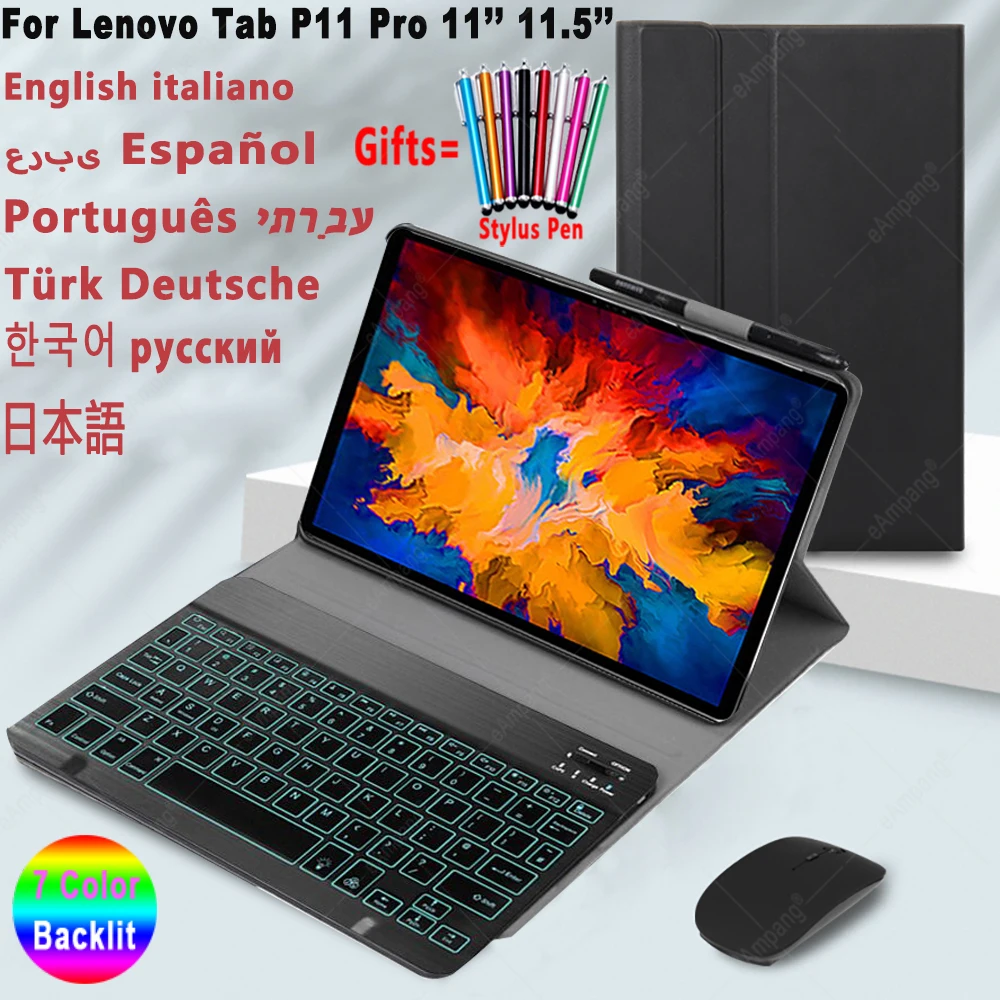 Подсветка клавиатуры чехол для Lenovo YOGA Tab P11 Pro 11 5 Tab-J606F Tab-XJ706f крышка