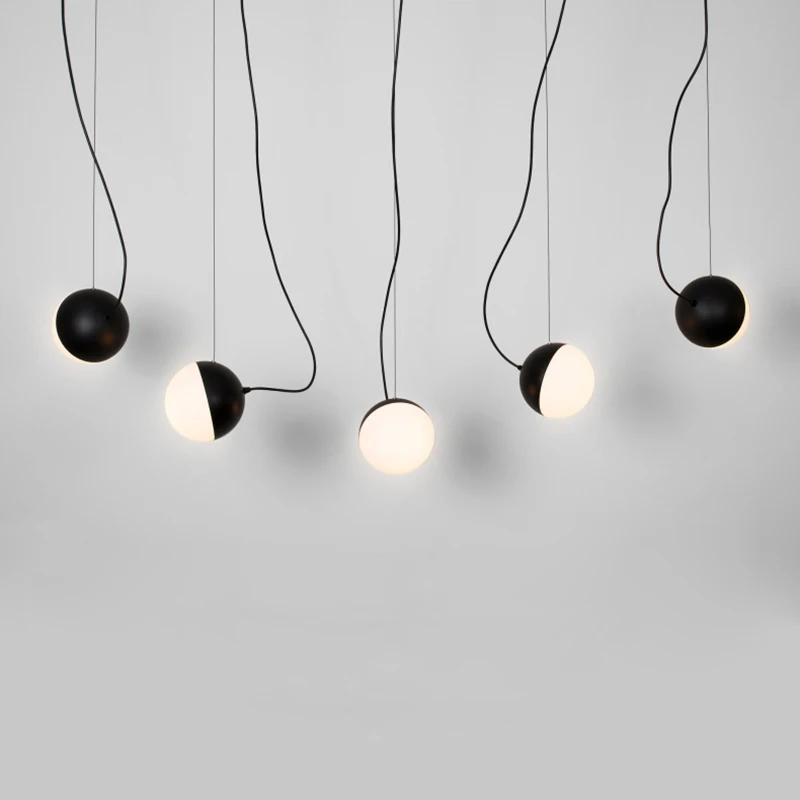 

Modern Pendant Light Creative Glass Shade Hanging Lamp for Living Room Dinning Kitchen Lighting Fixtures E12/E14