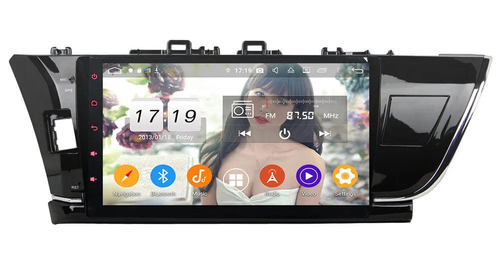 Klyde 10," ips 4G Android 9,0 Восьмиядерный 4 Гб ОЗУ 64 Гб ПЗУ DSP BT автомобильный DVD мультимедийный плеер радио для Toyota Corolla 2013