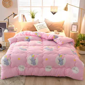 

High Quality Winter Quilt Comforter Twin Single Queen Supper King Size 1-4kKG Cheap And Comfortable Duvet Filling Cotton Cover