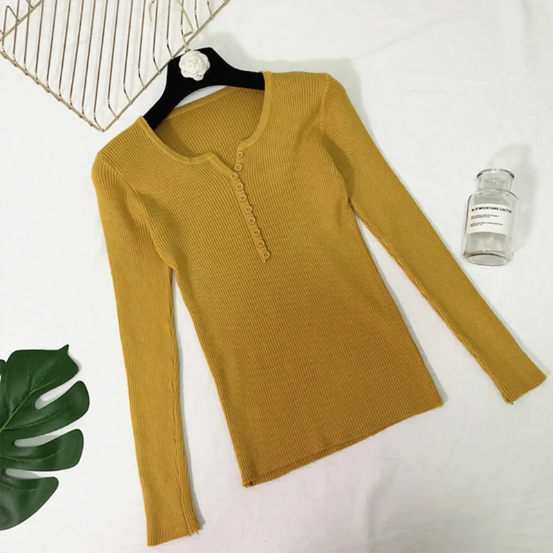 Осенний пуловер с круглым вырезом и бисером, женский свитер с длинным рукавом, однотонный офисный женский джемпер, зимний женский свитер цвета хаки - Цвет: YellowHFB4477