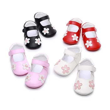 

Baby Shoes Sweet Casual Princess Girls Baby Kids Pu Leather Solid Crib Babe Infant Toddler Cute Ballet Mary Shoes1