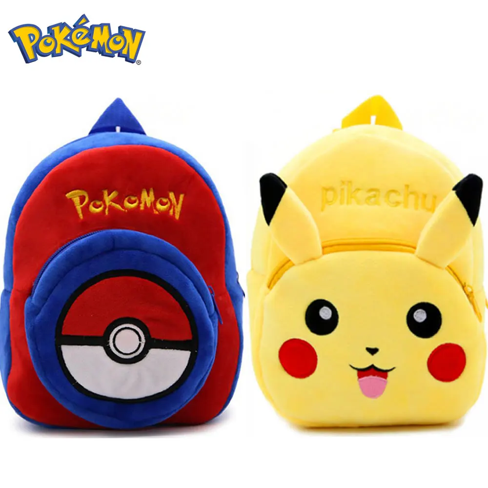 23cm Kawail Pokemon pikachu School Bag Boy Girl Pokémon Stuffed Plush