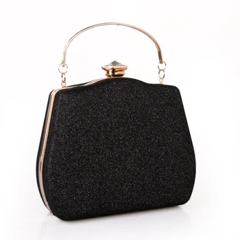 

XIYUAN Evening Bags Black Chain Clutch Purse Fashion Women Designer Dinner Party Shoulder Clutches Ladies Mini Bags