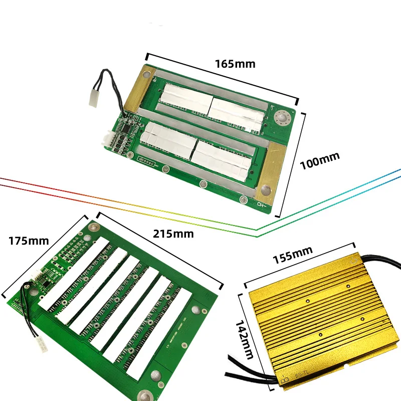 4S 200A BMS lifepo4 Защитная плата для батареи PCB модуль зарядного устройства 100A 150A 3,2 V 3,7 V версия баланса для RV Forklit