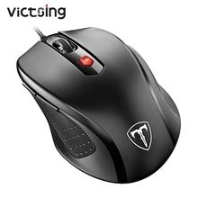 VicTsing PC124 проводная мышь 3200 dpi компьютерная мышь Эргономичный дизайн Проводная USB оптическая мышь с 6 кнопками для ПК настольного ноутбука