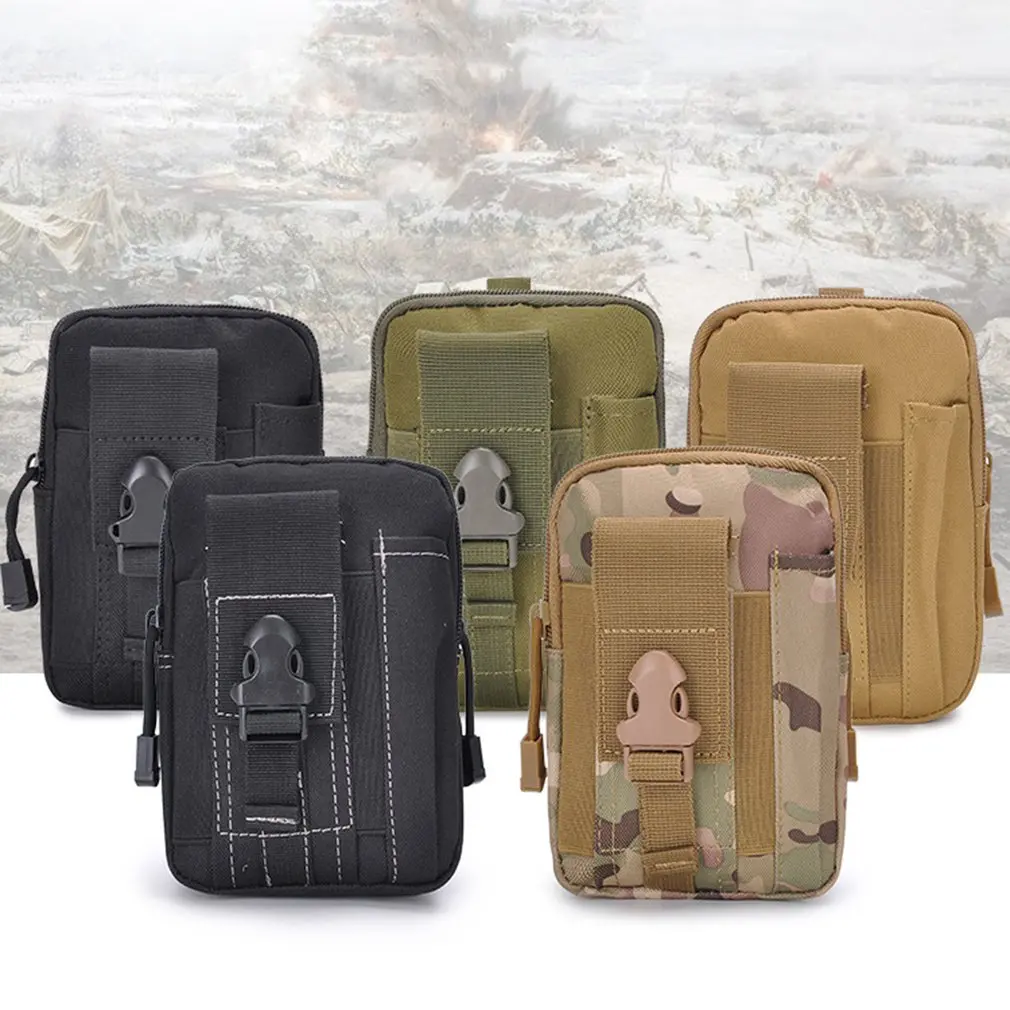 

Multifunctional Outdoor Camouflage Tactical Utility Water-Resistant MOLLE Bag Mobile Phone Pocket Phone Pouch Belt Waist Cover
