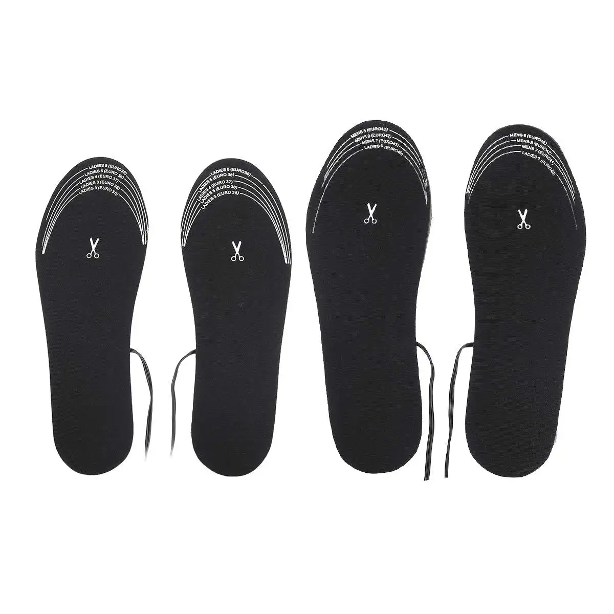 Зимние теплые колодки с электрическим подогревом стельки для обуви теплые носки нарезной обогреватель ног