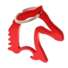 Portable Aluminum Alloy Horse Head Pattern Bottle Opener with Key Ring Keychain 2