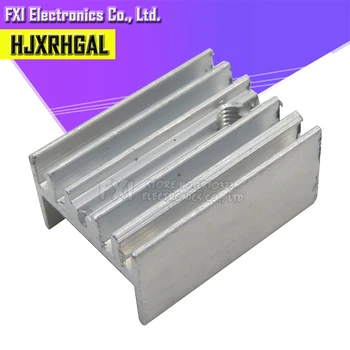 

10Pcs TO-220 Transistor With 15*10*20mm Aluminum Heatsink Radiator hjxrhgal For Transistors TO220 white