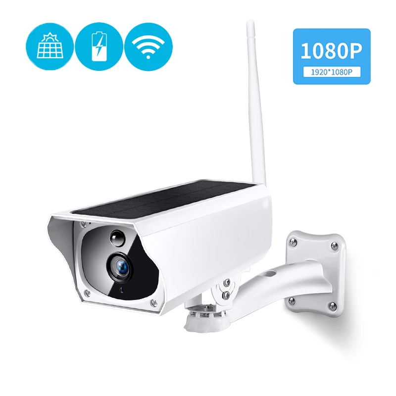1080P ip камера на солнечной батарейке низкая мощность WiFi наружная