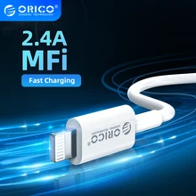 ORICO MFi yıldırım kablosu iPhone 12 2.4A hızlı şarj USB şarj veri kablosu iPhone 12 Pro Max 11 XR XS USB şarj kablosu
