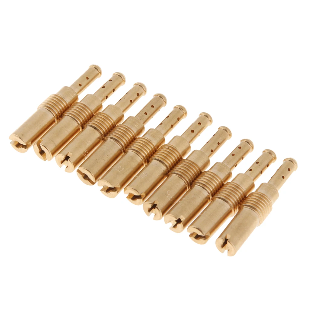 10Pcs Motorcycle Carburetor 35 Slow Pilot Jets for OKO KOSO GY6 Carburetor ATV Dirt Bikes 150cc