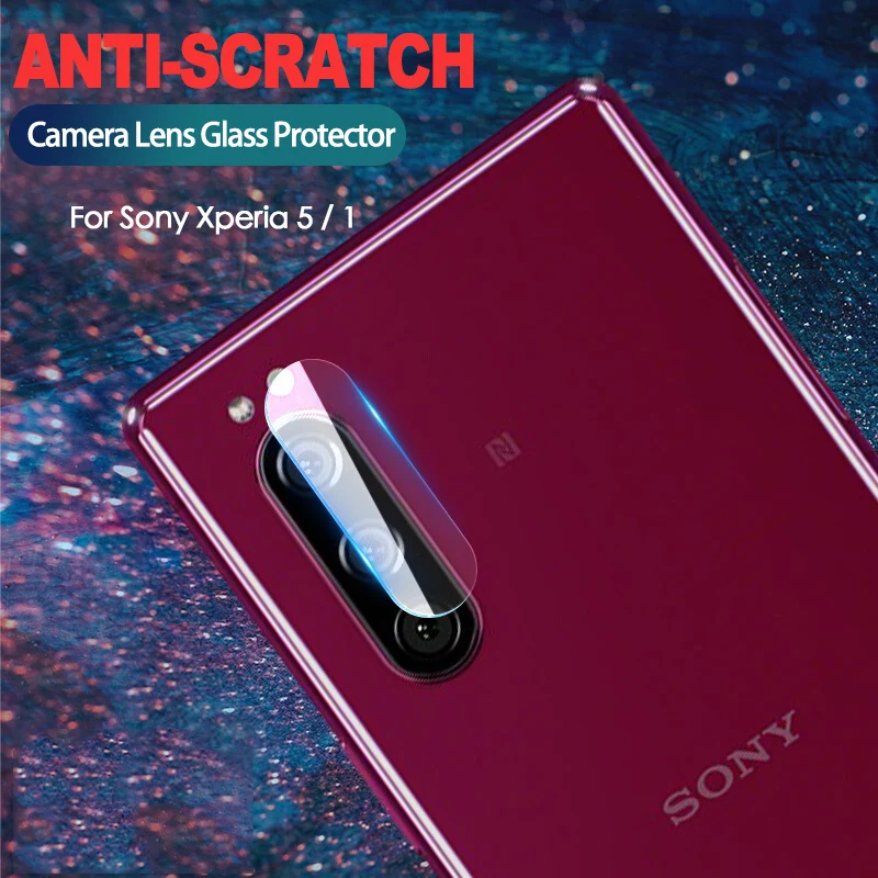 Закаленное стекло для объектива камеры Sony Xperia 5 6 1 дюйма Защитное пленка задней 2