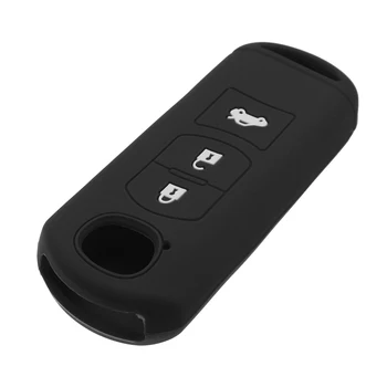 

3 Buttons Car Key Shell Silicone Remote Key Case Cover Skin Hood Holder for Mazda 2 3 5 6 8 For Atenza CX5 CX-7 CX-9 MX-5 RX