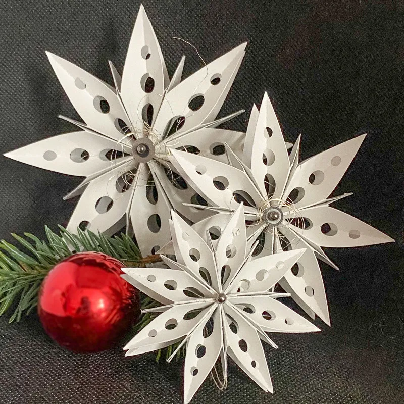 MEET HUANG 3D Flower Star Metal Cutting Die Stencils For DIY Scrapbooking Album Decorative Embossing Handmade Paper Cards Gift | Дом и сад