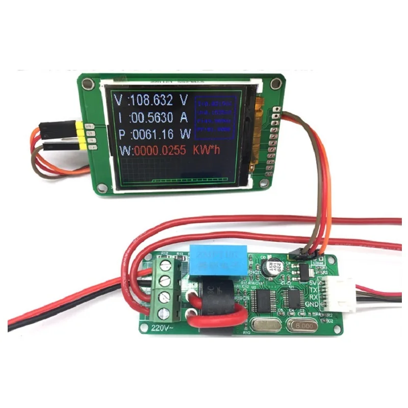 

New 220V Serial AC Power Metering Module Current Voltage Power Acquisition SUI-101A High Precision ModBus