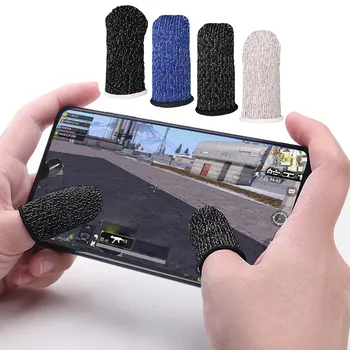 

Bevigac 2PCS Game Finger Sleeves Sweatproof Full Touch Screen Mobile Game Sleeves Covers Gloves for PUBG Survival Rules
