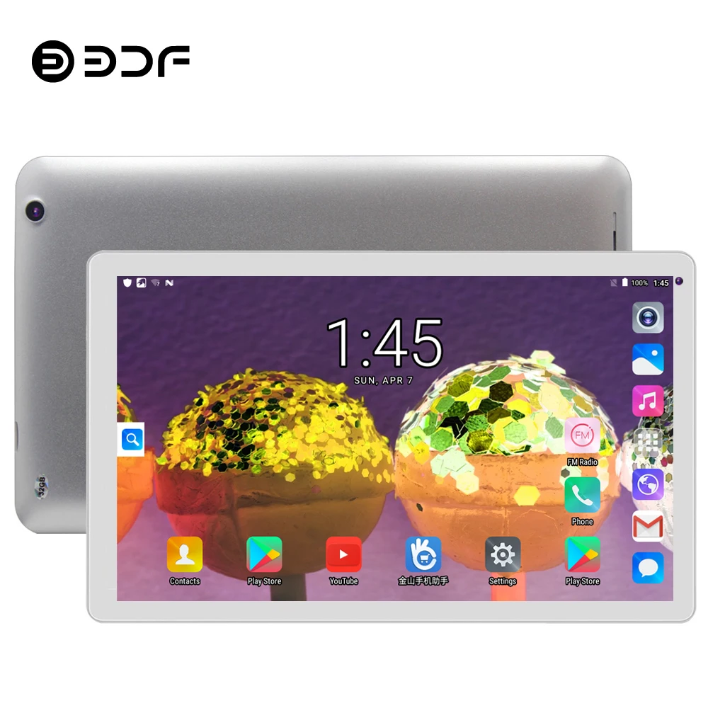 Billig BDF 2019 Tablet 10 Zoll Tablet Pc Android 5.1 Tab Quad Core Google Spielen 1 GB + 32 GB 1024*600 Tablet Kleine Computer WiFi Tablet 10,1