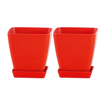 

2pcs Small Flower Pots Plant Fiber Succulent Flower Pots Planters Pot Trays Gardening Decoration for Succulent plants A35