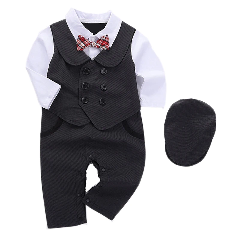 Baby Rompers Set For Newborn Clothes Boys Hat With Romper 2 piece/set