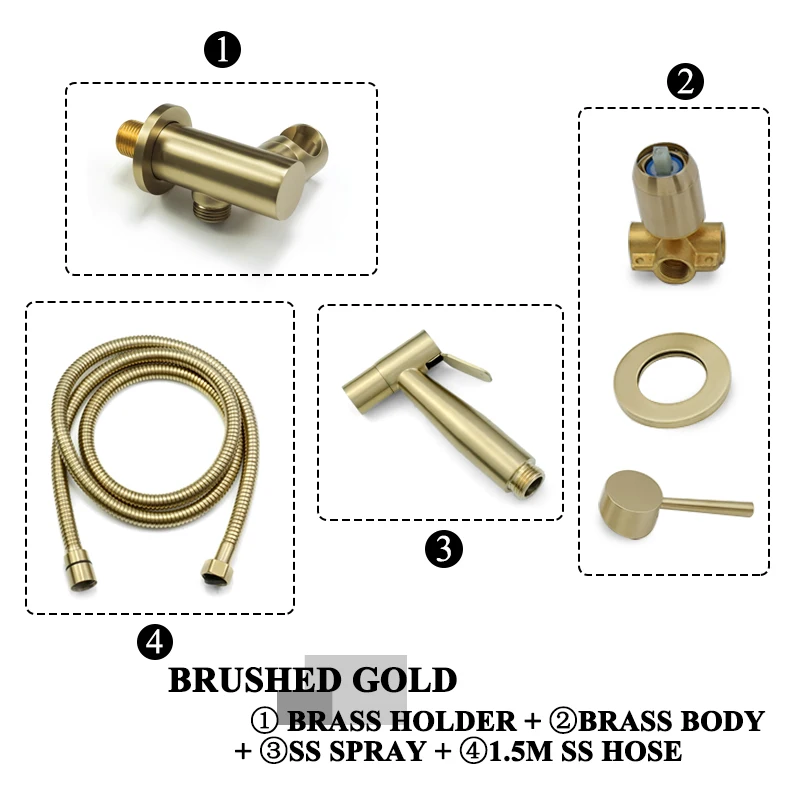 Brushed Gold Set