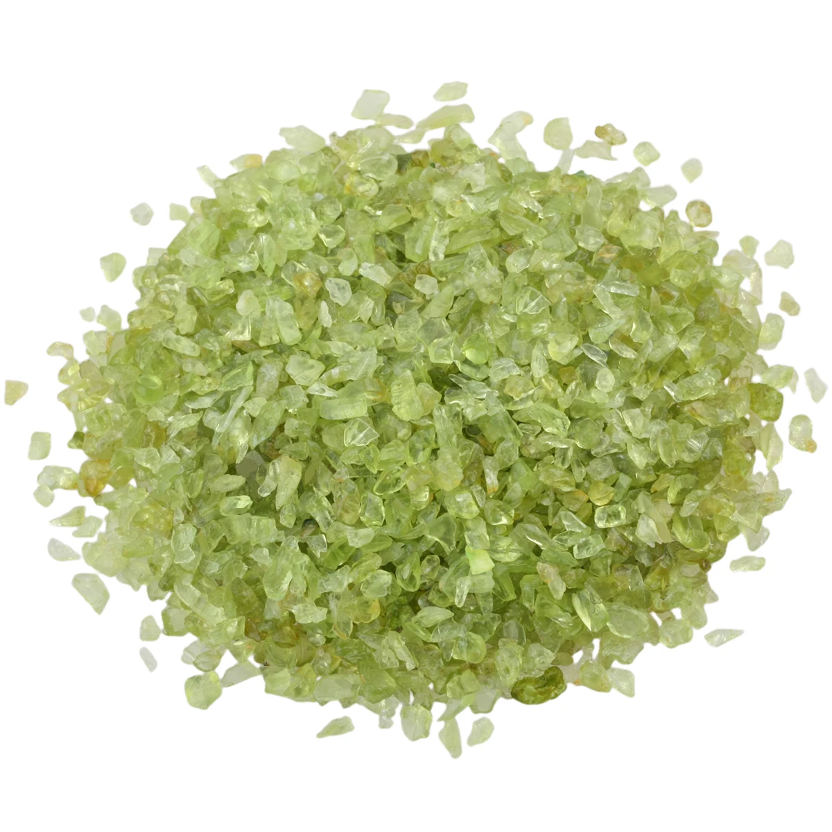 

TUMBEELLUWA 1lb (460g) Green Peridot Quartz Tumbled Stone Chips Crushed Pieces Irregular Stones Beads Jewelry Accessory