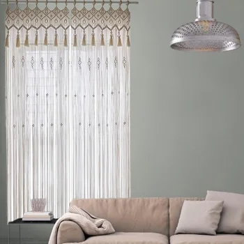 

Macrame Curtain Doorway Home Decor Handmade Woven Wall Hanging Nursery Tapestry Door Curtain Weddings Background