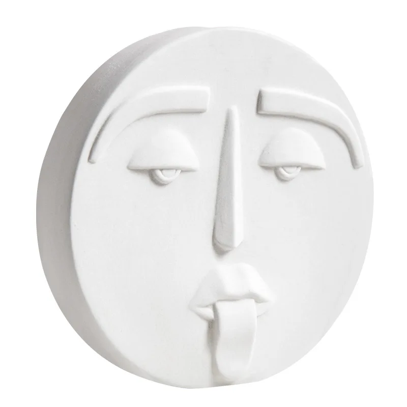 

New Vases Nordic Abstract Literary Face Ceramic Vase Decoration Clear Bar Restaurant Table Decorations Creative Decoration