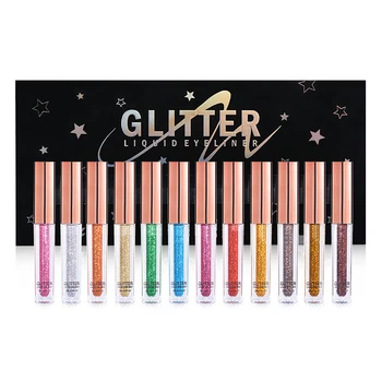 

Liquid Glitter Eyeliner Shimmer Sparkling Eyeliner Glitter Sweat Proof Long Lasting Waterproof Shimmer Sparkling Eyeliner Eye