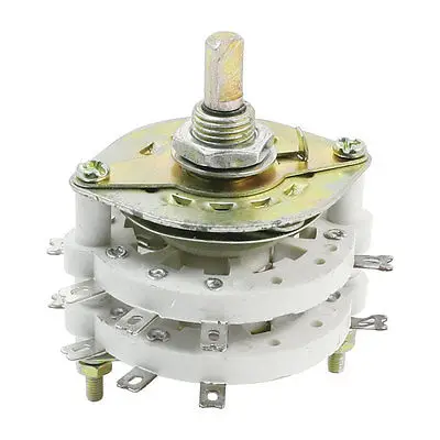 

6mm Dia Shaft 4P3T 4 Pole 12 Position Band Channel Selector Rotary Switch