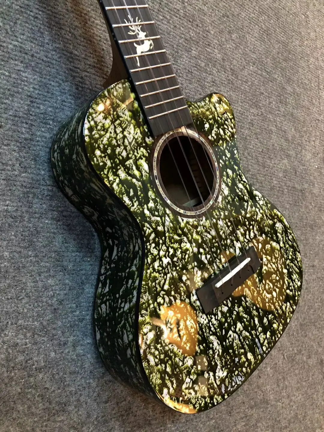 26 дюймов персик ядро Гавайская гитара все один зеленый