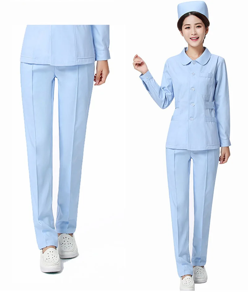 Thin and thick Summer nurse pants Winter nurse trousers Elastic waistband Nurse clothes large size doctor pants