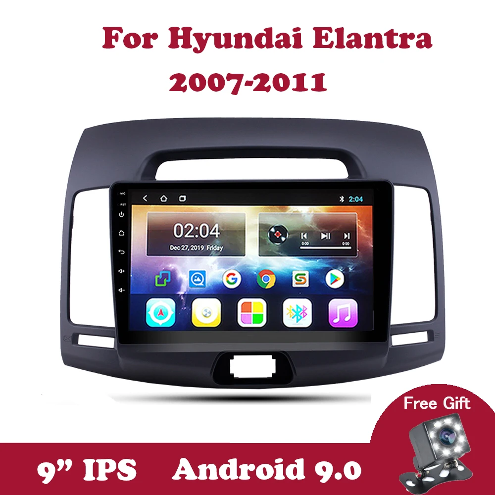 

Android 9.0 GPS Navigation Multimedia Video Players Stereo For Hyundai Elantra 4 HD 2006 2007 2008 2009 2010 DVD WIFI Bluetooth