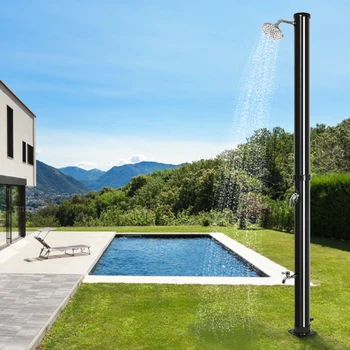 

Outdoor Solar shower column Bathroom Shower Shower Panel Faucet Shower System Waterfall Rain fit for garden swimming pool HWC