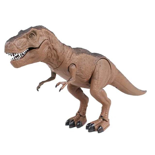 Remote Control Toy Infrared Remote Control Dinosaur Dark Gray Simulation Of Tyrannosaurus Rex Movement And Sound