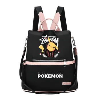 

Anime Pokemon Casual Backpack School Bags For Women Sweet Girls Cosplay Travel Bag Oxford Knapsack Fashion Mochilas