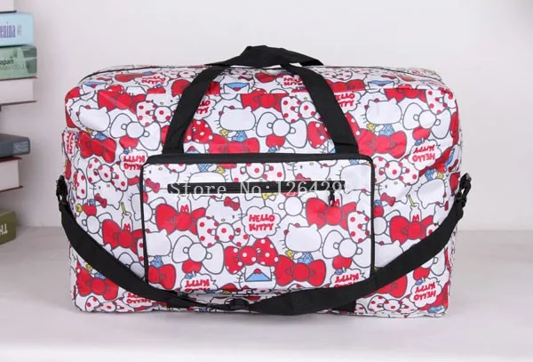 Новая мода My Melody Cinnamoroll PomPom Purin для девочек женские большие водонепроницаемые нейлоновые складные дорожные сумки сумка-мессенджер для детей