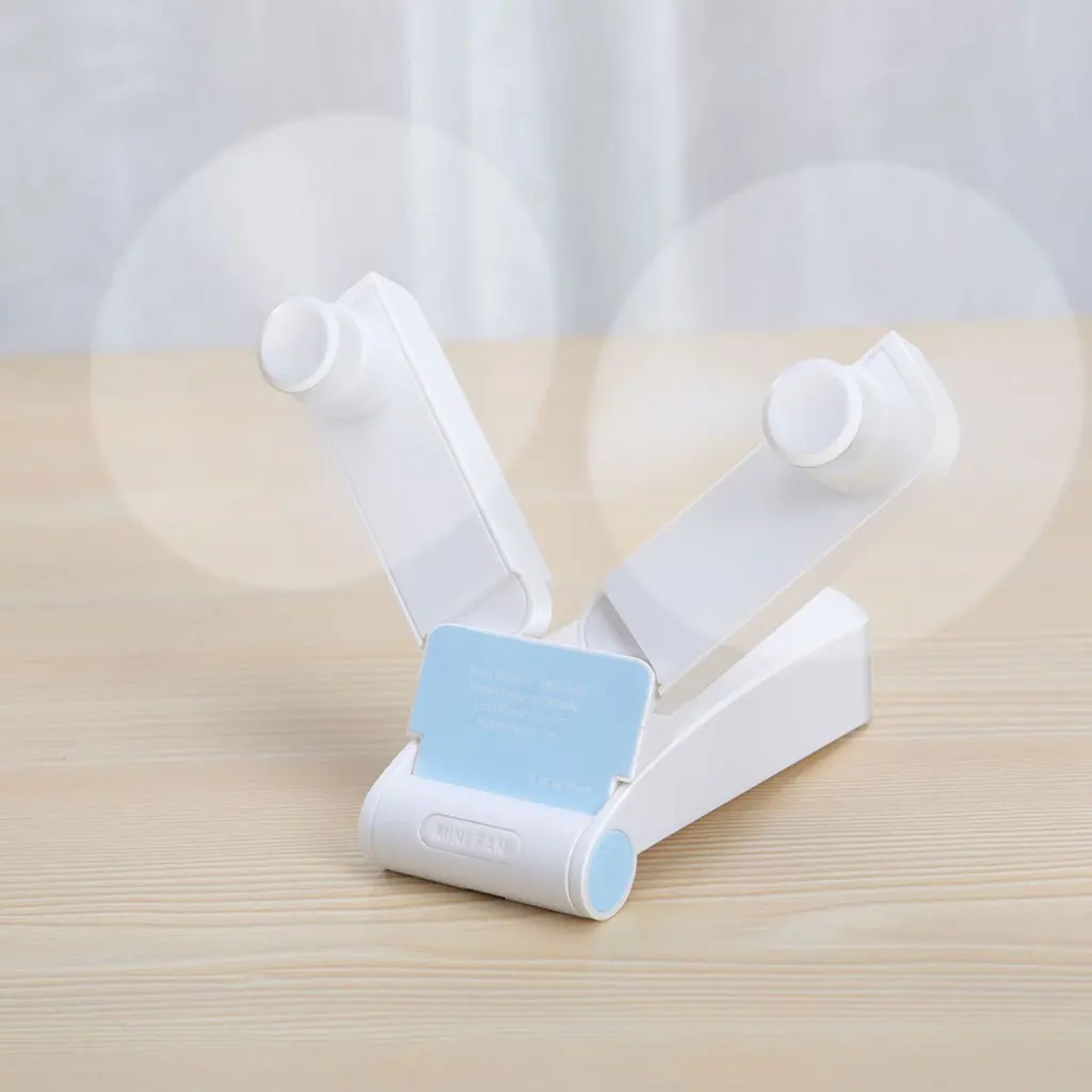 Foldable USB Mini Fan Hand Fans Electric Personal Rechargeable Dual Head Fans Foldable USB Mini Fan Hand Fans Electric Personal Rechargeable Dual Head Fans