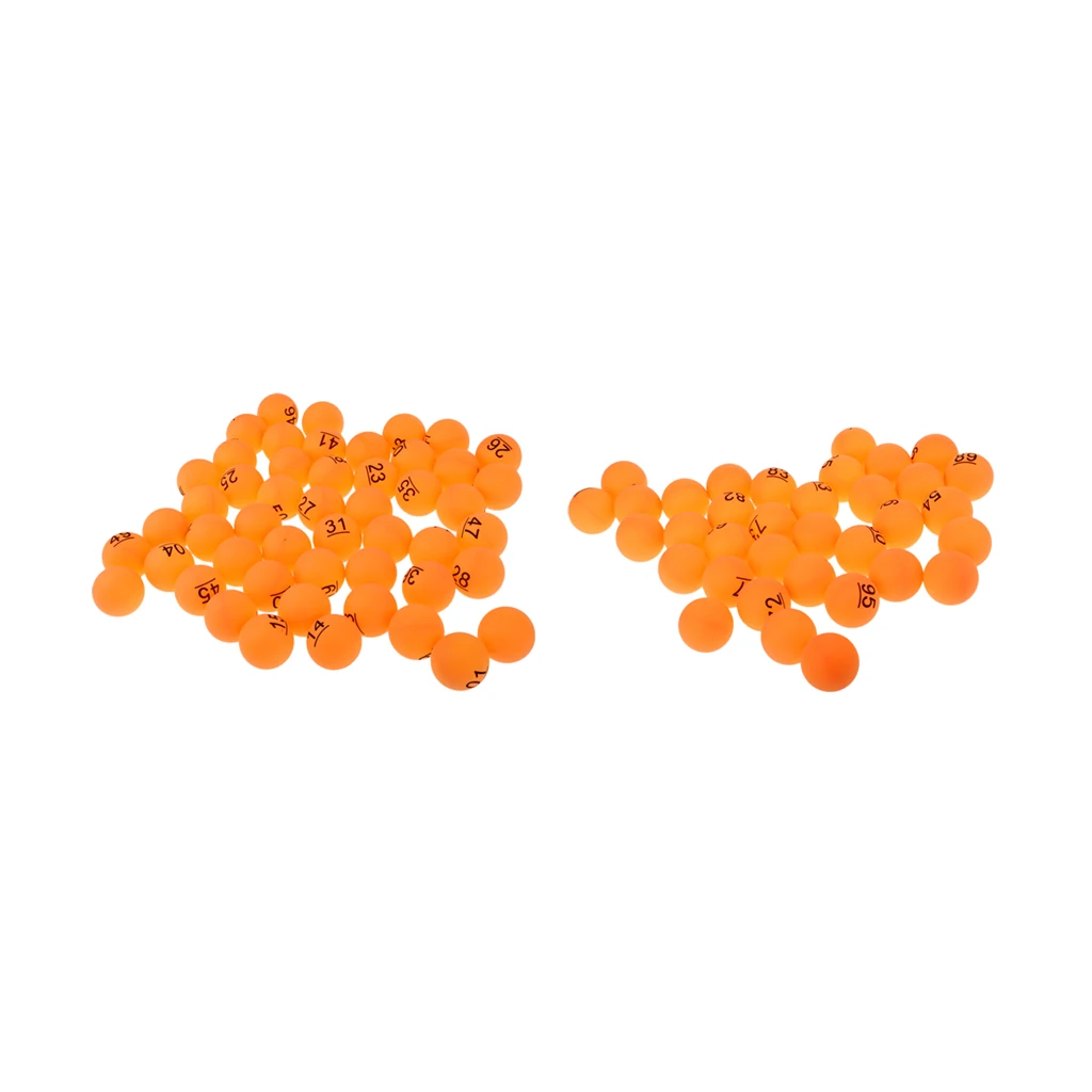 100PCS 40mm Numbered Table Tennis Balls Ping Pong Balls for Game Entertainment (No. 1-100 )