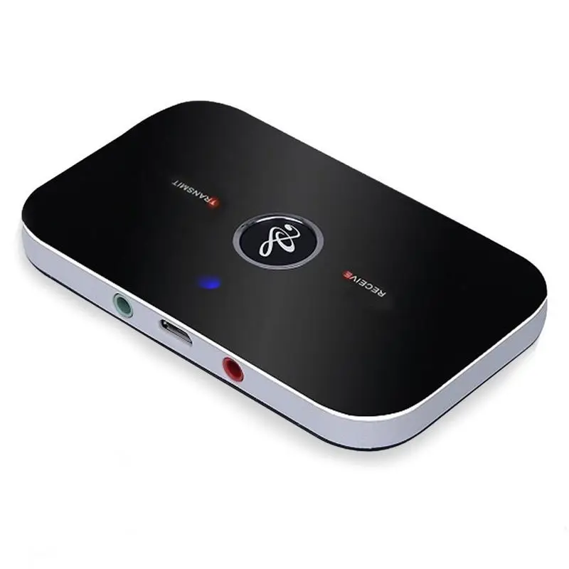 

Bluetooth Audio Adapter-Bluetooth 4.1 Transmitter and Receiver, 2-In-1 3.5mm Wireless Audio Adapter Car Kit for TV / Home Stereo