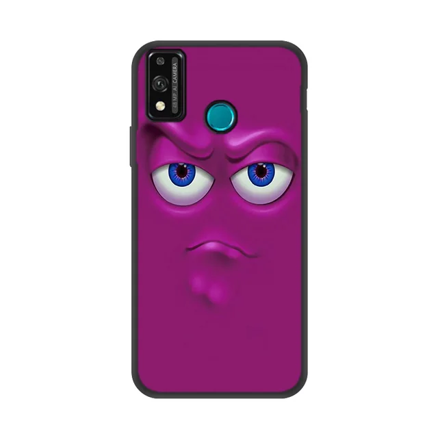 P Smart 2019 2021 Case 3D Funny Face Soft Cover For Huawei P20 P30 P40 Lite P10 Pro Y7 Y6 Prime Y5 2019 Mate 20 Nova 3E Coque X264
